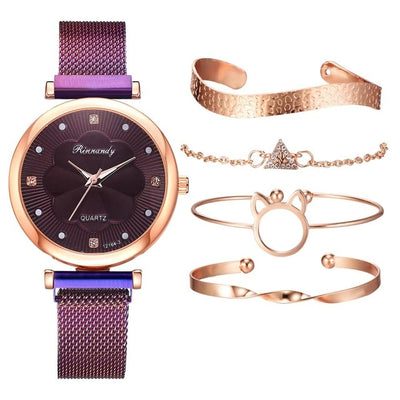 Women Watches Luxury Magnet Buckle