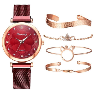Women Watches Luxury Magnet Buckle