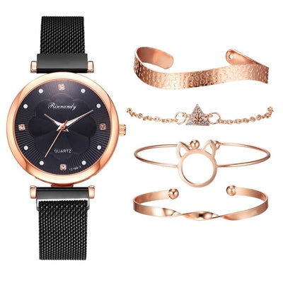 Women Watches Luxury Magnet Buckle