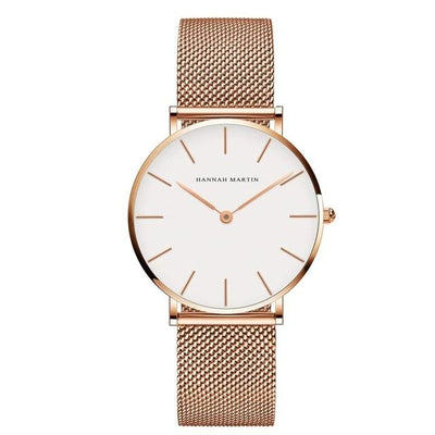 Stainless Steel Gold Waterproof Watch
