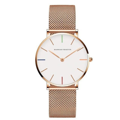 Stainless Steel Gold Waterproof Watch